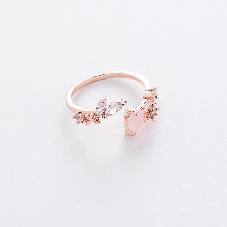 AVI Jewels Cleo ring pink/rosegold