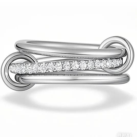 AVI Jewels Link ring silver