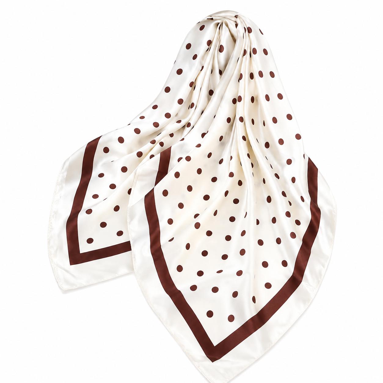 AVI Accessories Polkadot Scarf beige/brown