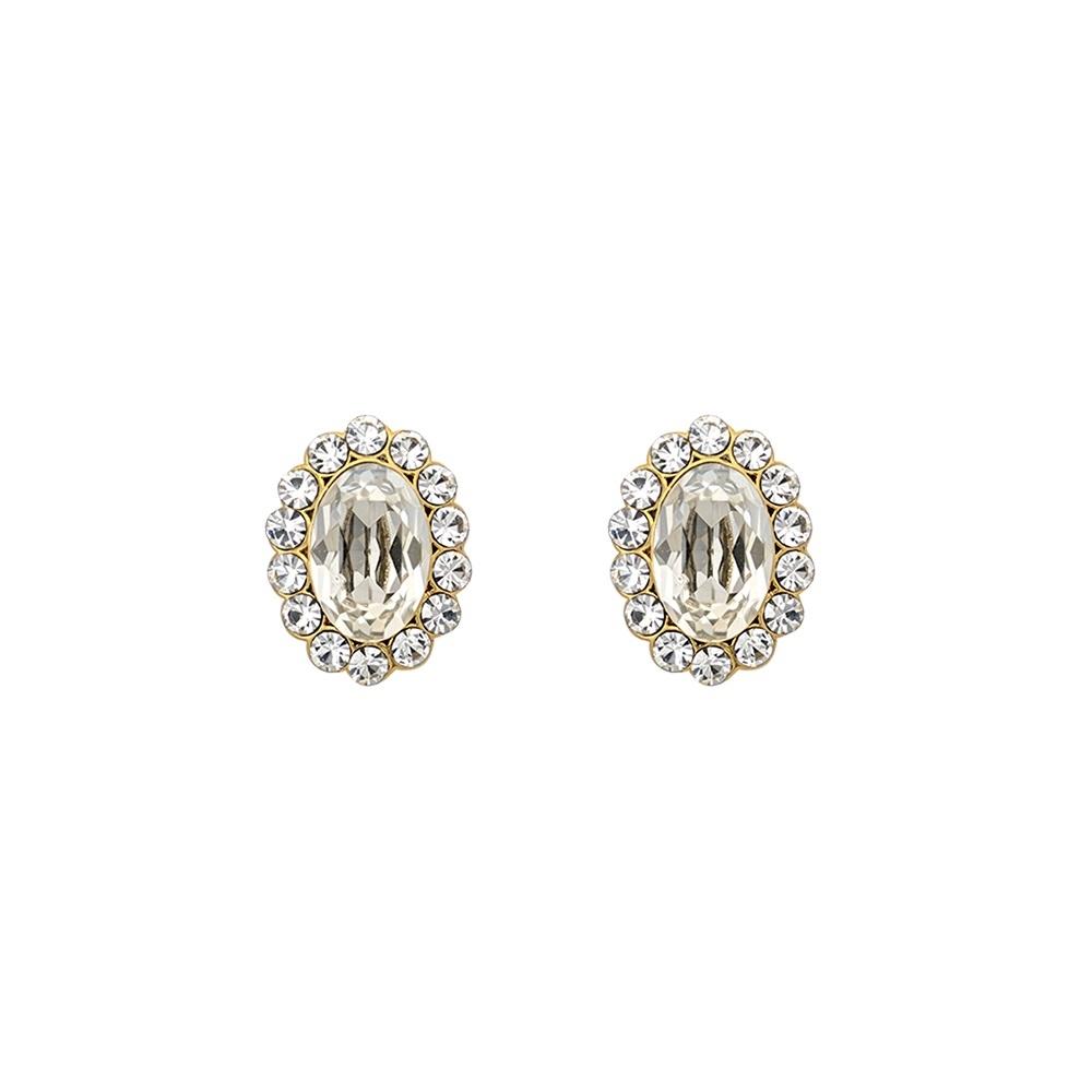 Lily and Rose Petite Moon earrings silvershade gold