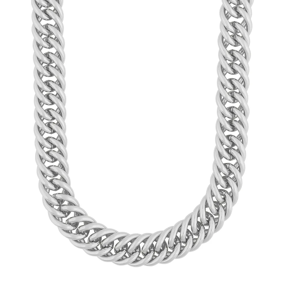 SNÖ OF SWEDEN SEVILLA CHUNKY NECKLACE SILVER
