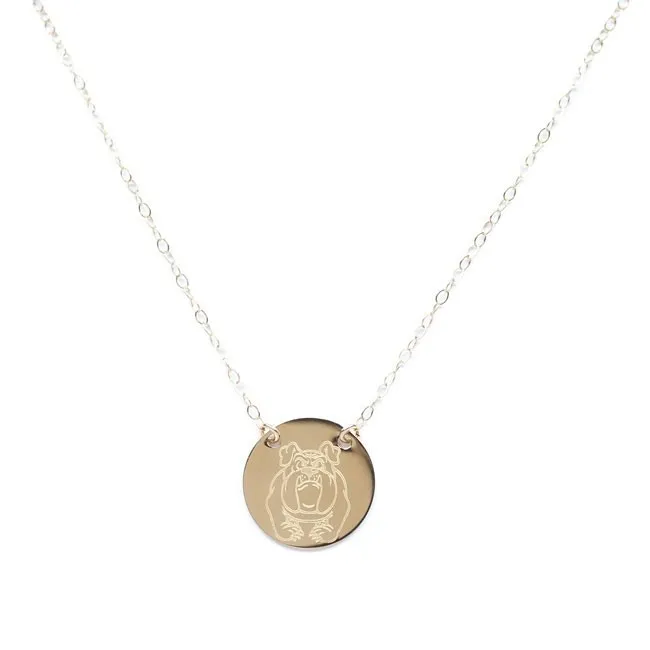 Bulldog medaljong fra Amundsen Jewellery