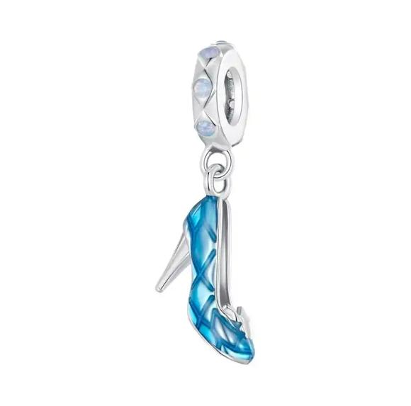 JBX CHARM SILVER HEELS SILVER