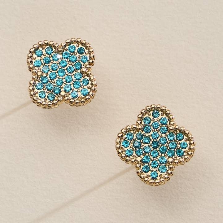 AVI Jewels Como earrings blue/gold